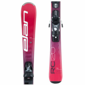 Elan RC RACE QS+EL 7.5 Juniorské sjezdové lyže, Červená,Růžová,Bílá, velikost 140