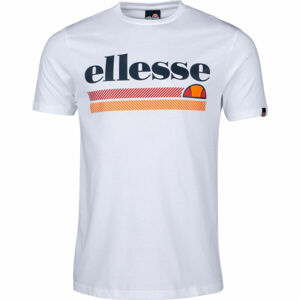 ELLESSE TRISCIA TEE SHIRT Pánské tričko, Bílá,Černá, velikost L