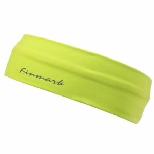 Finmark FUNCTIONAL HEADBAND Funkční čelenka, reflexní neon, velikost UNI