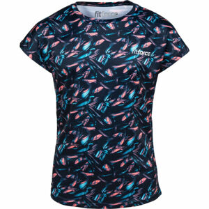 Fitforce BONAIRE Dívčí fitness triko, tmavě modrá, velikost 164/170