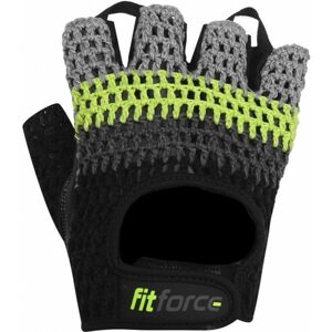 Fitforce KRYPTO Fitness rukavice, šedá, velikost M