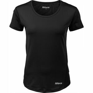 Fitforce MARATEA Dámské fitness triko, černá, velikost XL