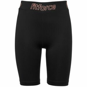 Fitforce MARGA Dívčí fitness šortky, černá, veľkosť 164-170