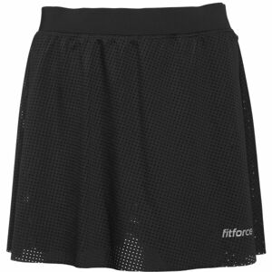 Fitforce RENDA Dámská běžecká sukně 2 v 1, černá, veľkosť XL