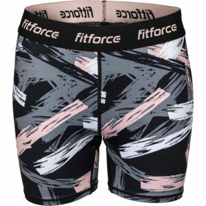 Fitforce SOLTE Dámské fitness šortky, černá, velikost L