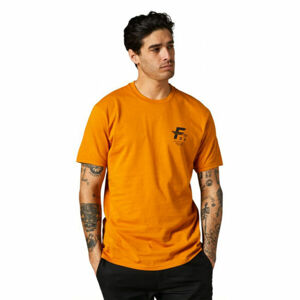 Fox BIG F SS PREMIUM Pánské triko, oranžová, velikost XXL