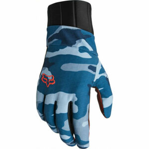 Fox DEFEND PRO FIRE Zateplené rukavice na kolo, Modrá,Světle modrá,Černá,Oranžová, velikost L