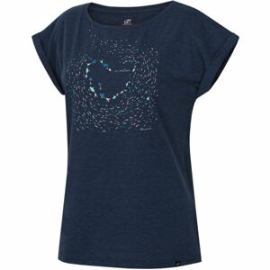 Hannah ALMMA Dámské tričko, Tmavě modrá, velikost 36