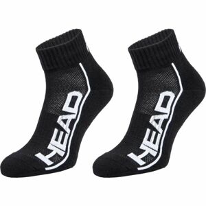 Head PERFORMANCE QUARTER 2P UNISEX Sportovní ponožky, Černá,Bílá, velikost 39-42