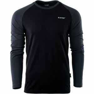 Hi-Tec PURO LS Pánské triko s dlouhým rukávem, černá, veľkosť XL