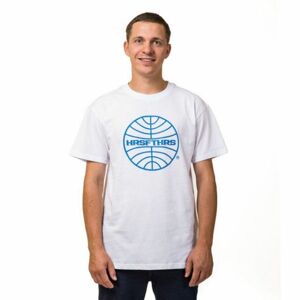 Horsefeathers AIRLINES T-SHIRT Pánské tričko, Bílá,Modrá, velikost