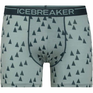 Icebreaker ANATOMICA BOXERS Pánské volnočasové boxerky, světle zelená, velikost XL