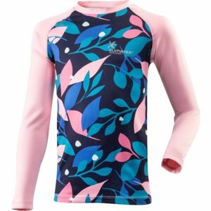 Klimatex LISTY Dívčí funkční triko s dlouhým rukávem, růžová, velikost 110