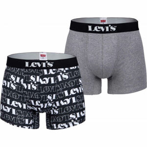 Levi's MEN LEVIS LOGO AOP BOXER BRIEF 2P Pánské boxerky, růžová, velikost XL