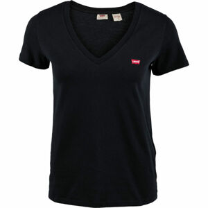 Levi's PERFECT V-NECK TEE SHIRT Dámské tričko, Černá,Červená, velikost L