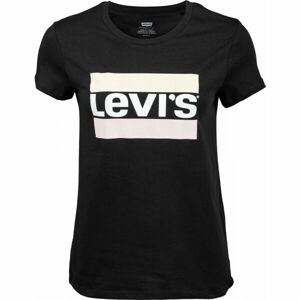 Levi's CORE THE PERFECT TEE Dámské tričko, černá, veľkosť XS