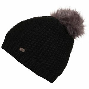 Lewro COALLA Dívčí pletená čepice, černá, velikost 8-11