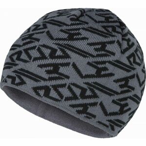 Lewro JEFRY Chlapecká pletená čepice, tmavě šedá, veľkosť 4-7