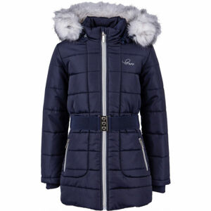 Lewro NETY Dívčí zimní kabát, tmavě modrá, velikost