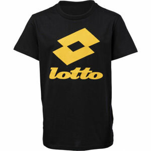 Lotto DREAMS B III TEE BS JS Chlapecké tričko, Černá,Žlutá, velikost L