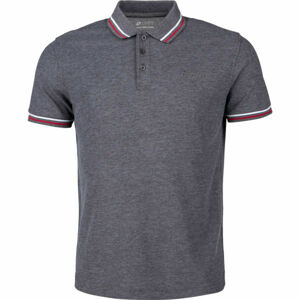 Lotto POLO CLASSICA MEL PQ Pánské tričko s límečkem, Tmavě šedá,Bílá,Červená, velikost