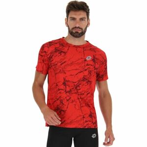 Lotto RUN FIT TEE Pánské běžecké triko, červená, veľkosť XL
