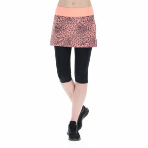 Lotto RUN & FIT LEGGINGS Dámské běžecké legíny se sukní, růžová, veľkosť XL