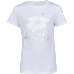 Lotto SMART G TEE JS Dívčí tričko, Bílá,Stříbrná, velikost