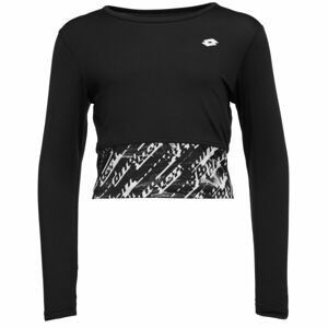 Lotto TALU Dívčí sportovní triko, černá, velikost 128-134
