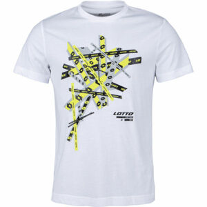 Lotto TEE STRIKE III JS Pánské tričko, Bílá,Mix, velikost