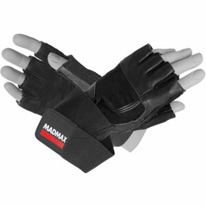 MADMAX PROFESSIONAL EXCLUSIVE Fitness rukavice, Černá,Bílá, velikost M
