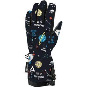 Matt GLOVES Dětské lyžařské rukavice, hnědá, veľkosť 4k