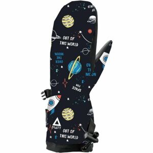 Matt MITTEN Dětské lyžařské rukavice, černá, veľkosť 4k