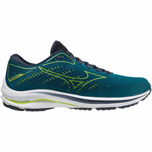 Mizuno WAVE RIDER 25 Pánská běžecká obuv, Modrá,Zelená,Bílá, velikost 11.5