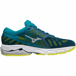 Mizuno WAVE ULTIMA 12 Pánská běžecká obuv, Modrá,Zelená,Bílá, velikost 8