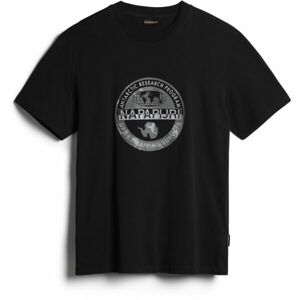 Napapijri S-BOLLO SS 1 Pánské tričko, černá, velikost XL