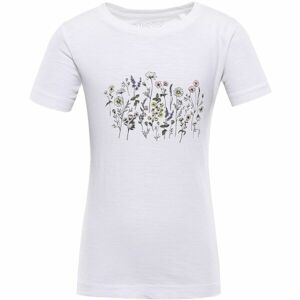 NAX JULEO Dětské bavlněné triko, bílá, velikost 116-122