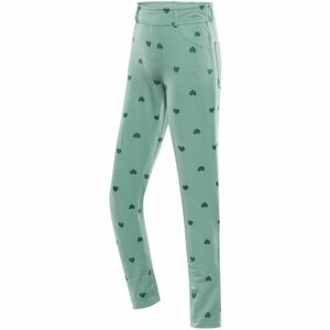 NAX LONGO Dětské bavlněné kalhoty, zelená, velikost 140-146