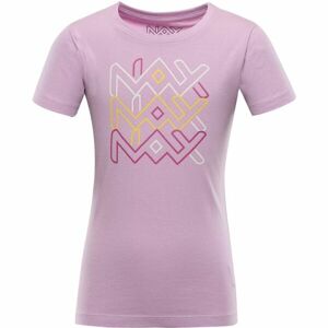 NAX VILLAGO Dětské bavlněné triko, růžová, velikost 128-134