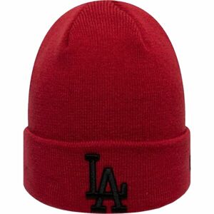 New Era MLB LEAGUE ESSENTIAL CUFF KNIT LOS ANGELES DODGERS Unisex zimní čepice, červená, velikost UNI