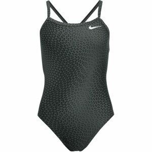 Nike HYDRASTRONG DELTA Dámské jednodílné plavky, tmavě šedá, velikost
