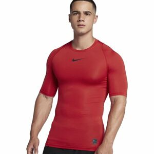 Nike NP TOP SS COMP červená L - Pánské tričko