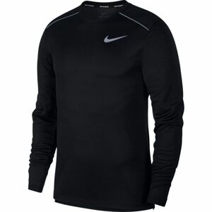 Nike DRY MILER TOP LS Pánské běžecké triko, Černá,Šedá, velikost L