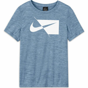 Nike DRY HBR SS TOP B Modrá S - Chlapecké tréninkové tričko