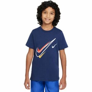 Nike NSW SOS SS TEE Chlapecké tričko, tmavě modrá, velikost L