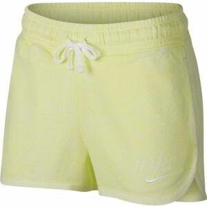 Nike NSW SHORT WSH Dámské šortky, Žlutá,Bílá, velikost L
