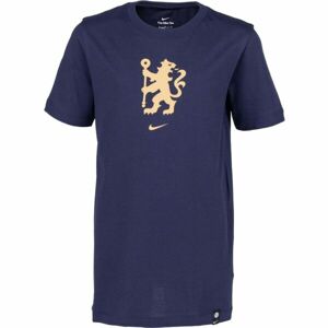 Nike CFC B NK VOICE TEE Chlapecké tričko, tmavě modrá, velikost M