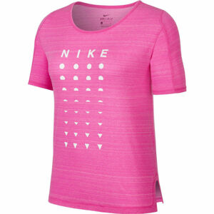 Nike ICON CLASH Dámské běžecké tričko, Růžová,Bílá, velikost