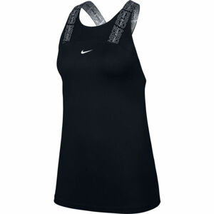 Nike NP DRY ELSTK TANK MAT VNR SU W Dámské sportovní tílko, černá, velikost XL