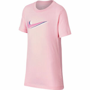 Nike NSW TEE TRIPLE SWOOSH U Dětské tričko, růžová, velikost XL